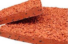 亞強(qiáng)體育施工案例:混合樣塊,